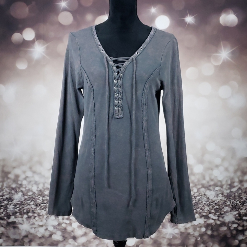Free People Chilton Tie Up Henley